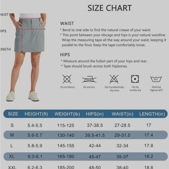 Willit Women's Skorts Golf Casual Skort Skirts UPF 50+Quick Outdoor Hiking Khaki - Picture 9 of 11